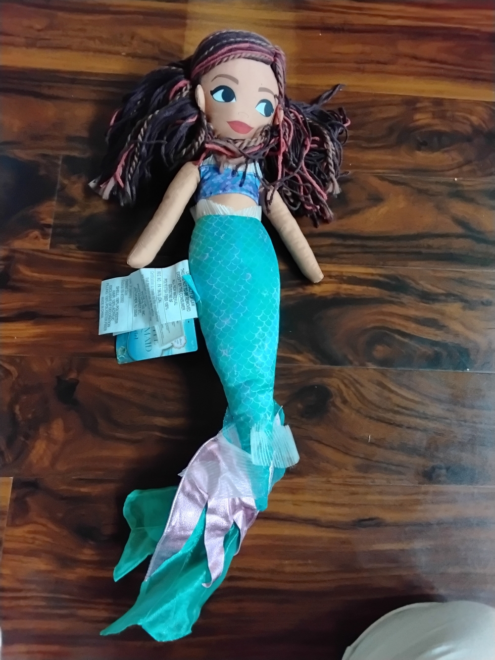 Disney Teal & Pink Mermaid Plush Doll